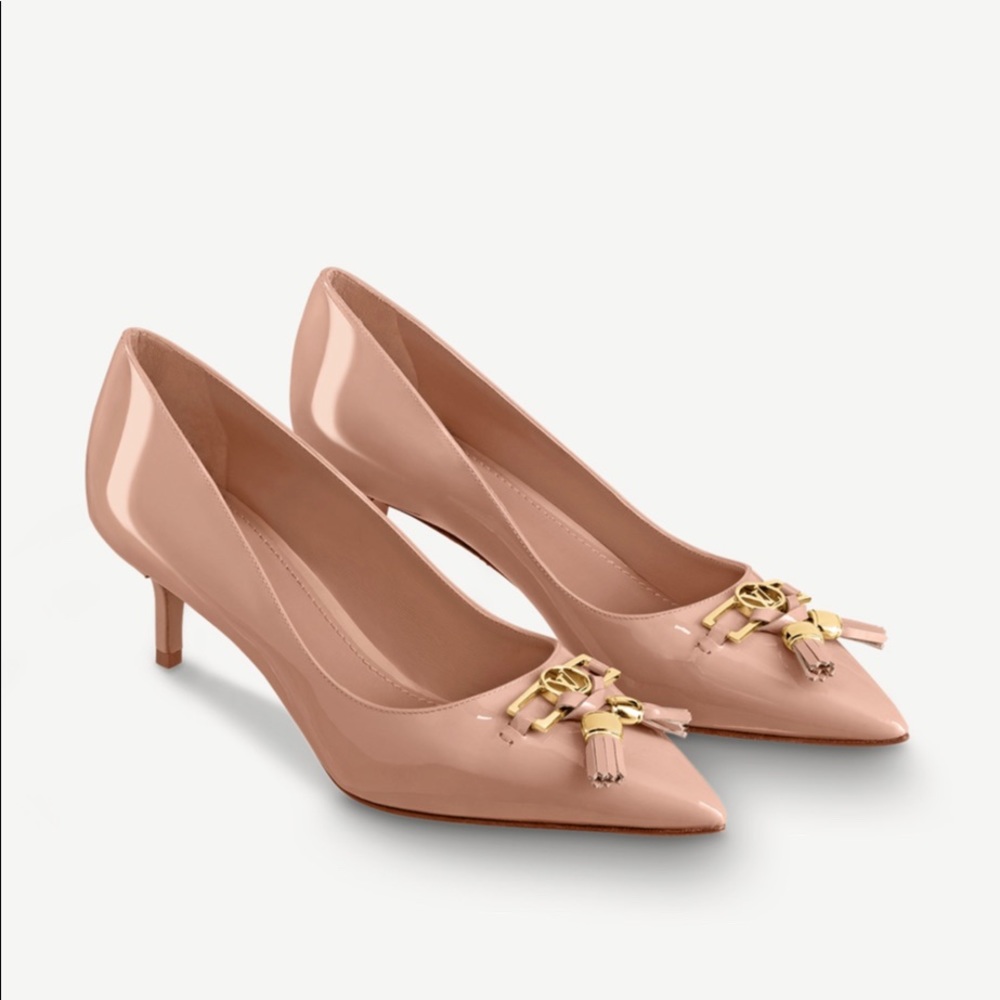 Louis Vuitton insider pump heels Blush pink 1A867C Size US 7/EURO 37